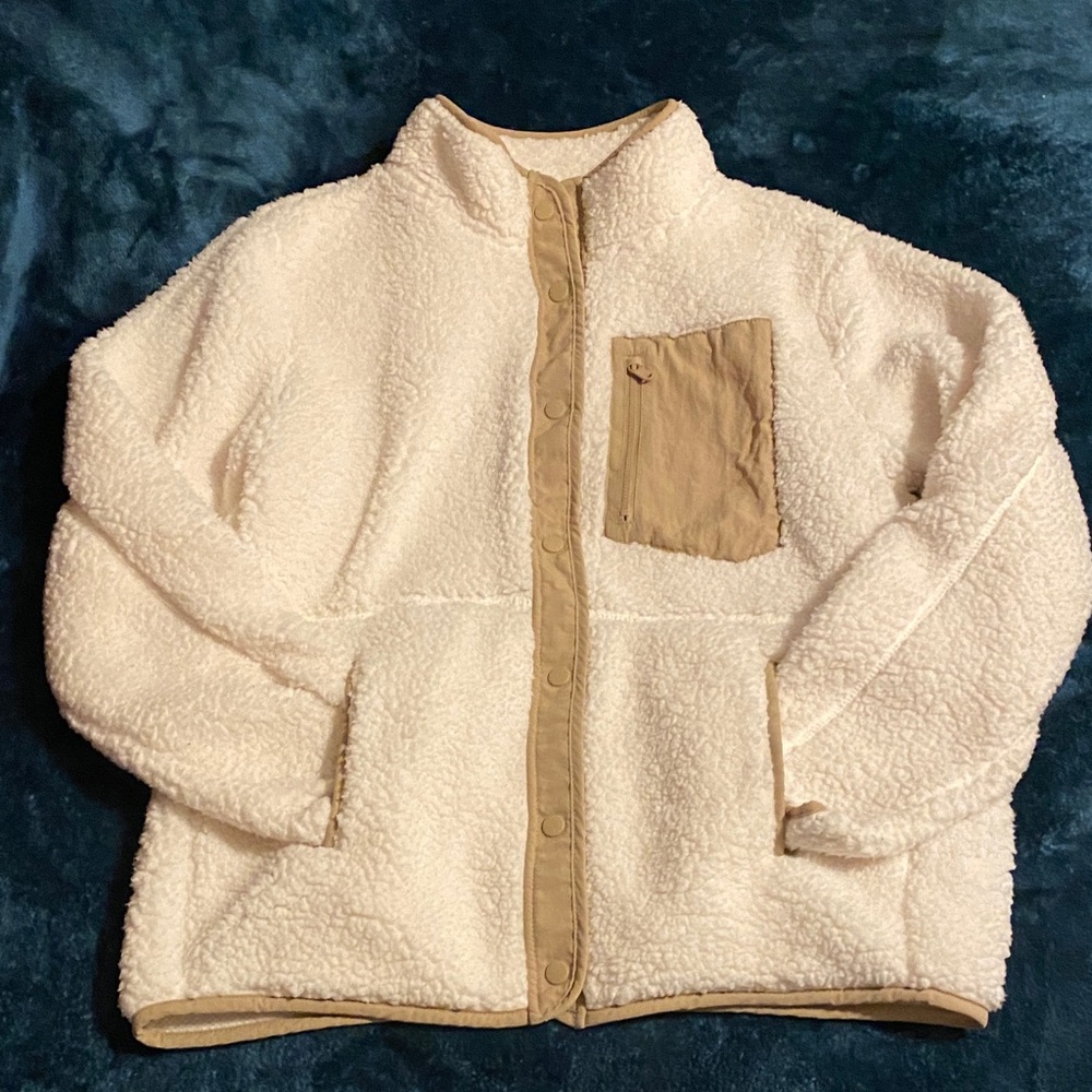 32 Degrees Sherpa Button Up Jacket